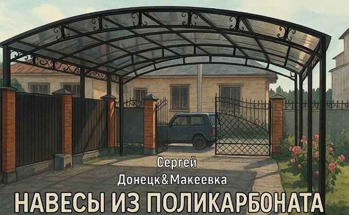 НАВЕСЫ из поликарбоната Донецк